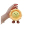 Plush Egg Tart Keychain Sunflower Pendant Cute Plushie Toy Creative Bag Accessories For Women 5
