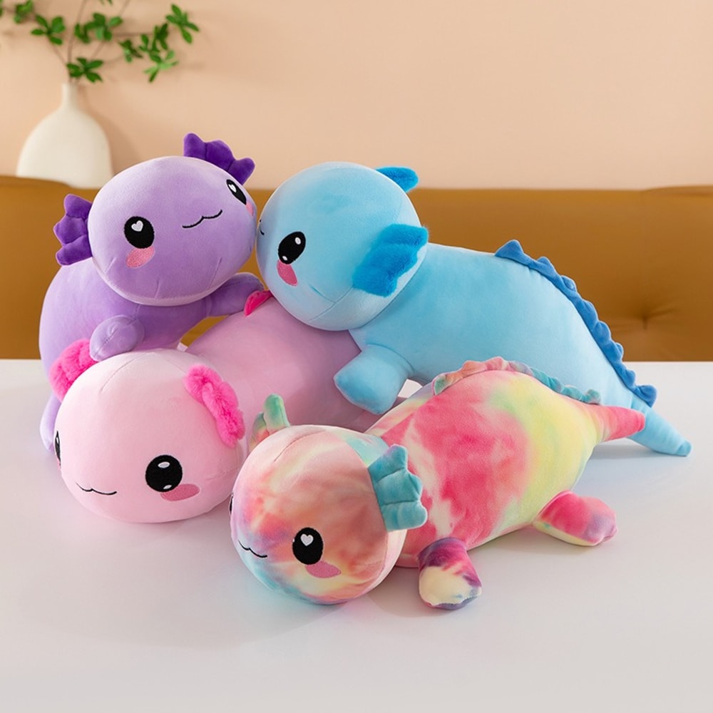 Super Soft Plush Salamander Stuffed Toy Cute Axolotl Animal Pillow For Kids And Home Decor 1