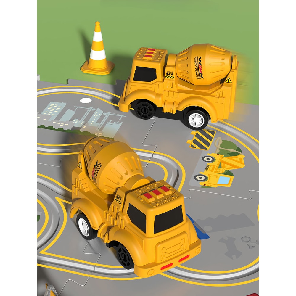 Electric Puzzle Train Racing Rail Car Model Educational Toy Children Track Car Jigsaw Toy Adventure Brain Interactive Game