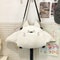 Creative Manta Ray Plush Backpack Cute Fluffy Cartoon Animal Crossbody Schoolbag For Women 2