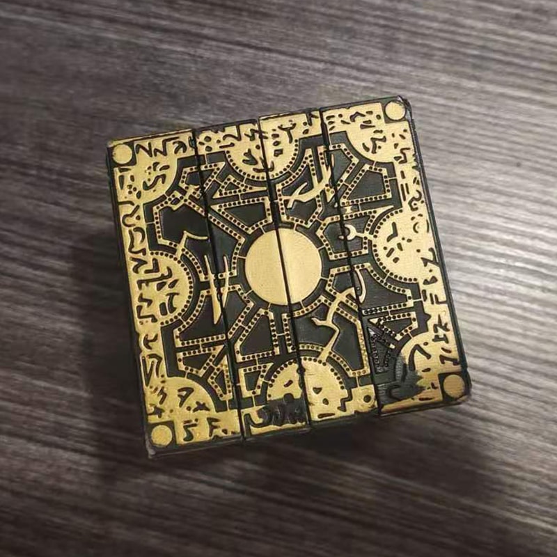 Hellraiser Cube Puzzle Lock Box Magical Brain Teaser for Adults and Kids