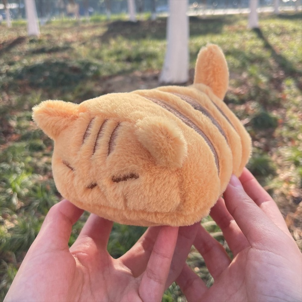 Cute Orange Cat Plush Toy Fluffy Kitty Stuffed Doll For Boys Girls Soft Home Decoration Birthda 2