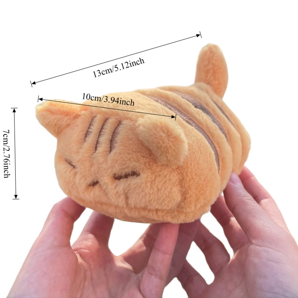 Cute Orange Cat Plush Toy Fluffy Kitty Stuffed Doll For Boys Girls Soft Home Decoration Birthda 5
