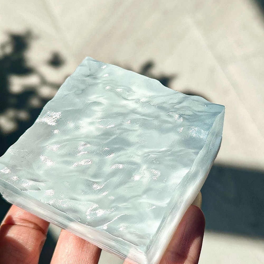 Squishy Ocean Cube Squeeze Toy Super Soft StressRelieving Transparent Ocean Cube 2