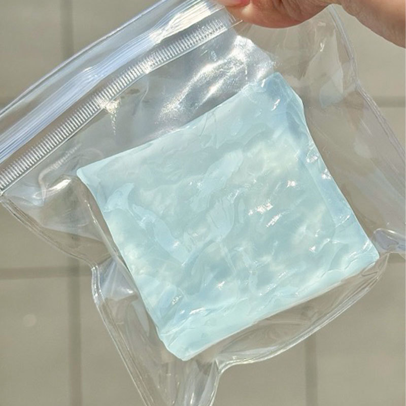 Squishy Ocean Cube Squeeze Toy Super Soft StressRelieving Transparent Ocean Cube 4