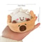 Cute Capybara Dumpling Plush Keychain Bean Eye Pendant For Bags Gifts And Decor 6