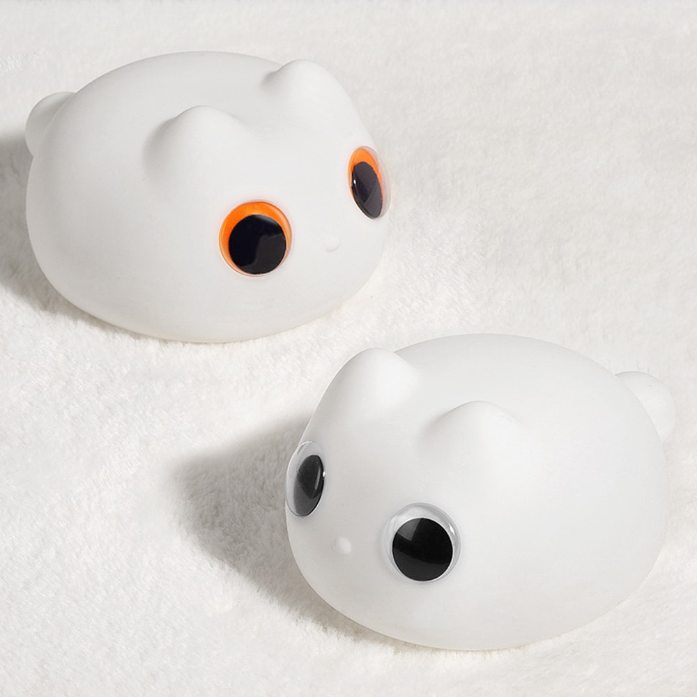 Cute Cat Silicone Night Light With Touch Control USB Rechargeable Adjustable Sleep Lamp For Room D 3