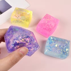 shiny maltose cube squeeze toy anti-stress slow rebound sensory fidget toy for relaxation and fun