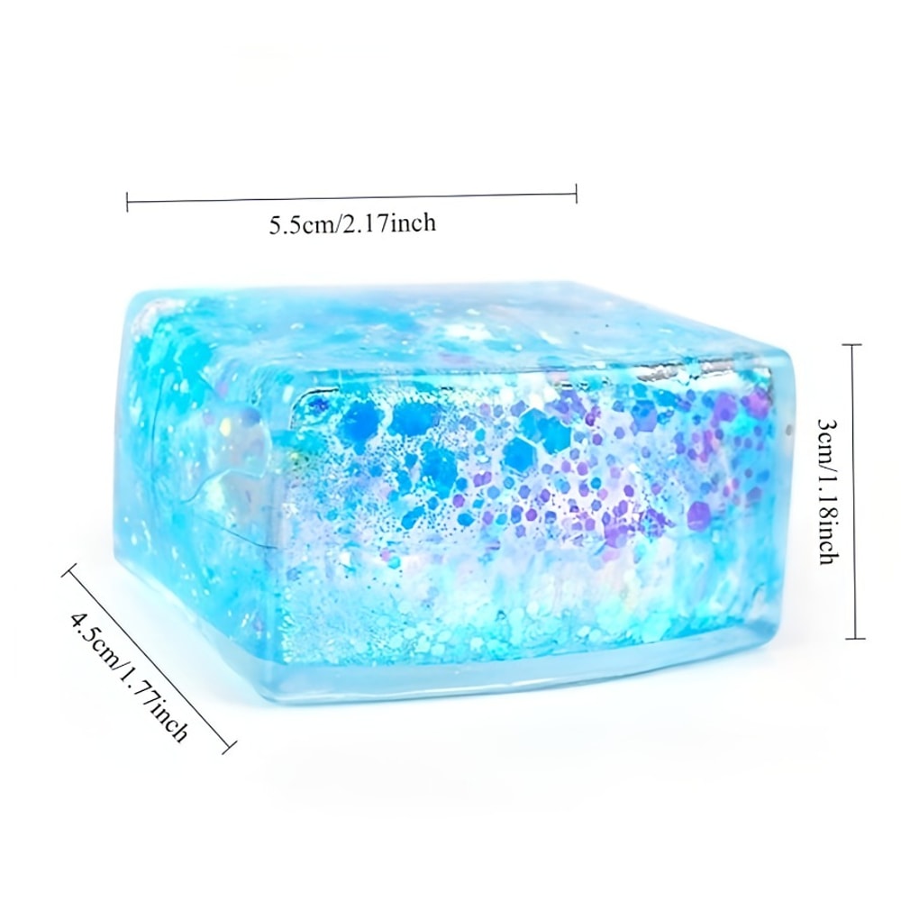 Shiny Maltose Cube Squeeze Toy AntiStress Slow Rebound Sensory Fidget Toy For Relaxation And Fun 5