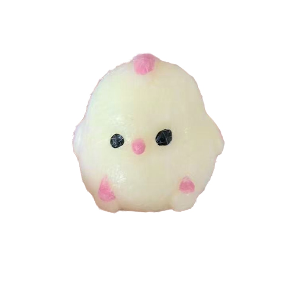 Cute Squishy Chick Stress Relief Keychain Kawaii Rebound Chicken Toy For Bag Phone Charm 3
