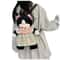 Cat Plush Backpack Black Cat Plushie Toy Doll Shoulder Bag 2