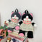 Cat Plush Backpack Black Cat Plushie Toy Doll Shoulder Bag 3