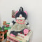 Cat Plush Backpack Black Cat Plushie Toy Doll Shoulder Bag 5