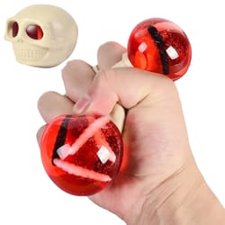 skull squeeze sensory stress relief ball tpr squeeze toy with popping eyes