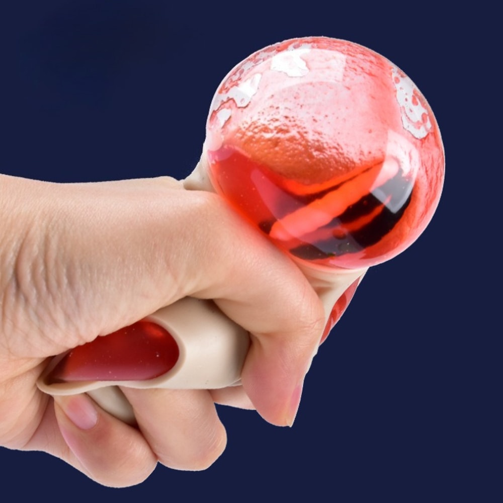 Skull Squeeze Sensory Stress Relief Ball TPR Squeeze Toy With Popping Eyes 2