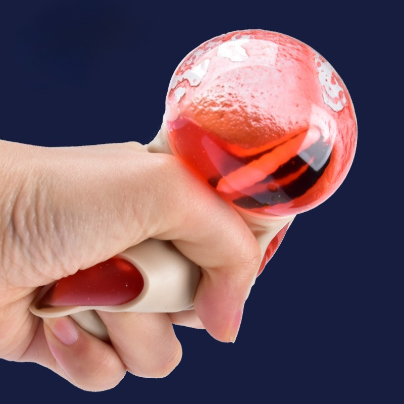 Skull Squeeze Sensory Stress Relief Ball TPR Squeeze Toy With Popping Eyes 2