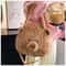 Cute Bear Plush Backpack Fluffy Plushie Toy Shoulder Bag Cartoon Crossbody Messenger Doll Ideal Bi 0