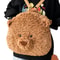Cute Bear Plush Backpack Fluffy Plushie Toy Shoulder Bag Cartoon Crossbody Messenger Doll Ideal Bi 1