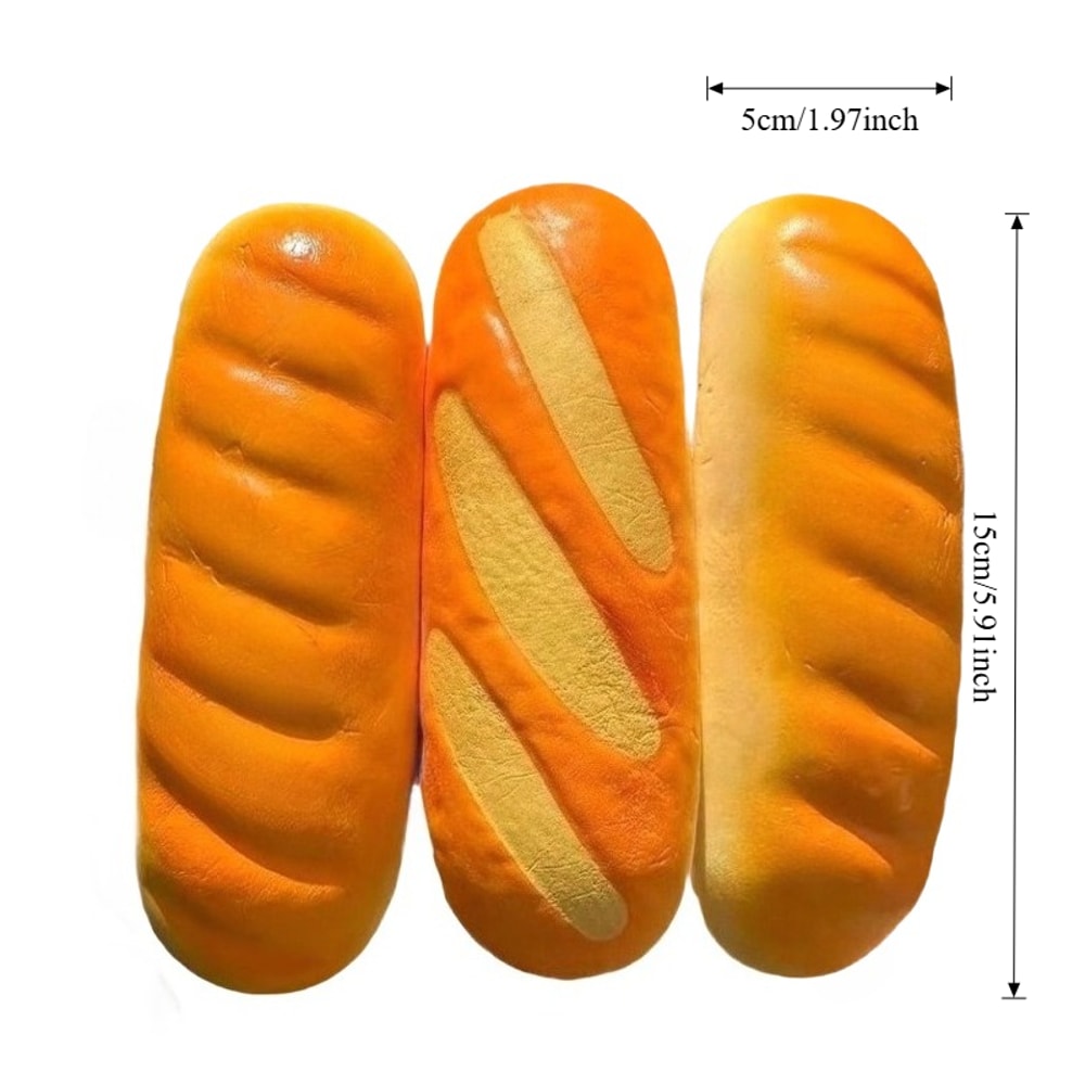Soft Rebound Bread Squeeze Toy for Stress Relief, Anti-anxiety, and Fun Fidget Play