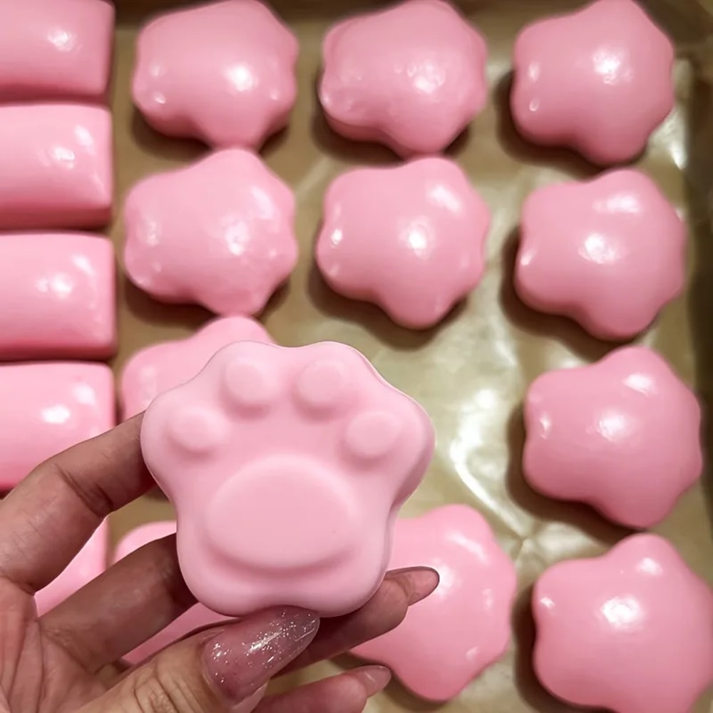 Cute Pink Cat Paw Fidget Toy Slow Rebound Stress Reliever For Girls 2