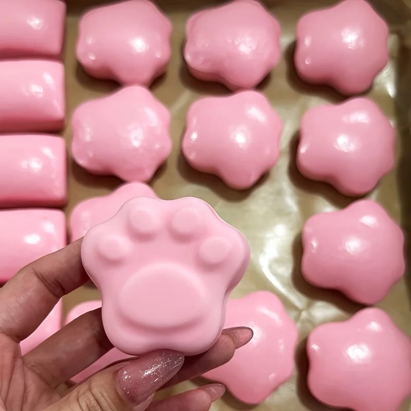 Cute Pink Cat Paw Fidget Toy Slow Rebound Stress Reliever For Girls 2