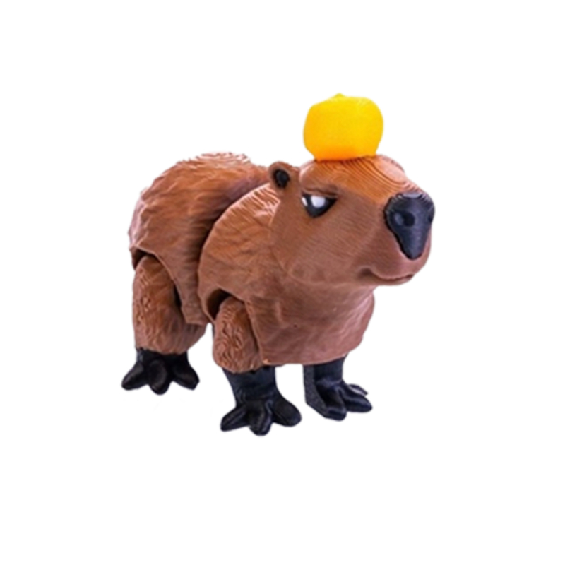 Movable Printed Capybara Figurine Capybara Action Figure For Home Decor Perfect Christmas Gift 6