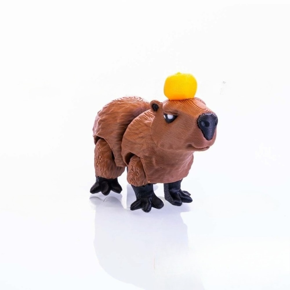 Movable Printed Capybara Figurine Capybara Action Figure For Home Decor Perfect Christmas Gift 5