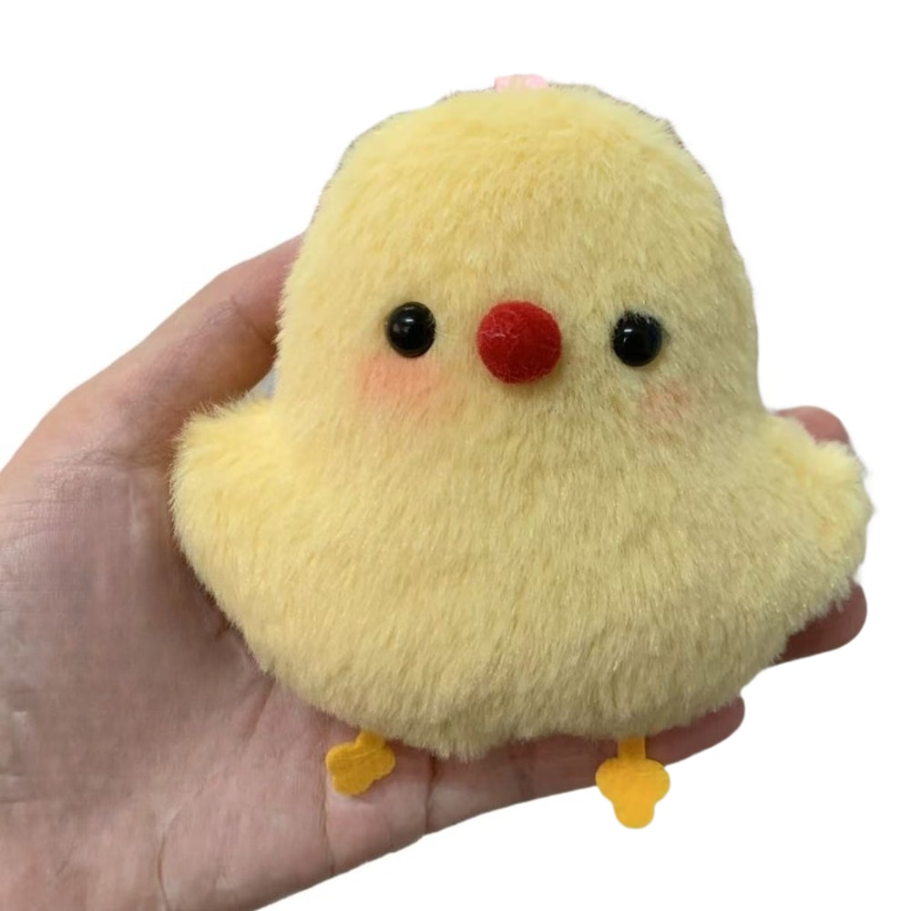 Super Cute Plush Chicken Keychain Cartoon Chicken Doll Pendant For Schoolbag Bag Decor Creative G 3