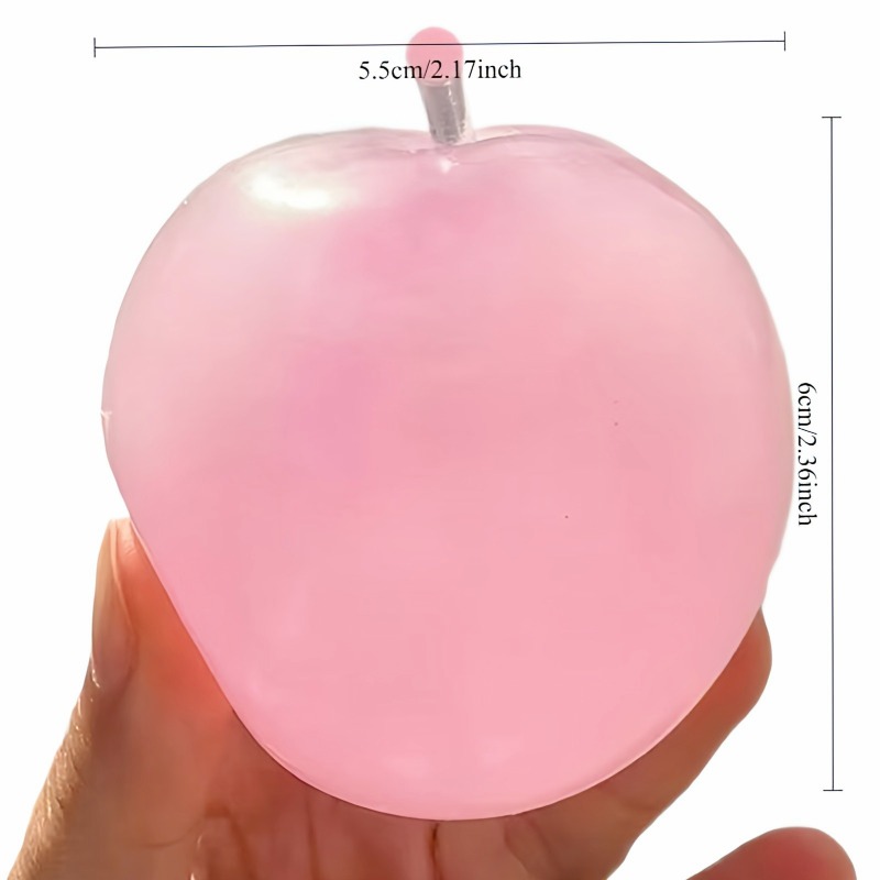 Apple Stress Ball Fidget Toy Clear Maltose AntiStress Ball For Children Hand Exercise 5