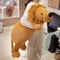 Lion Plush Toy Long Sleep Pillow Cute Soft Stuffed Lion Fluffy Doll Sofa Cushion For Nap Birthday 1