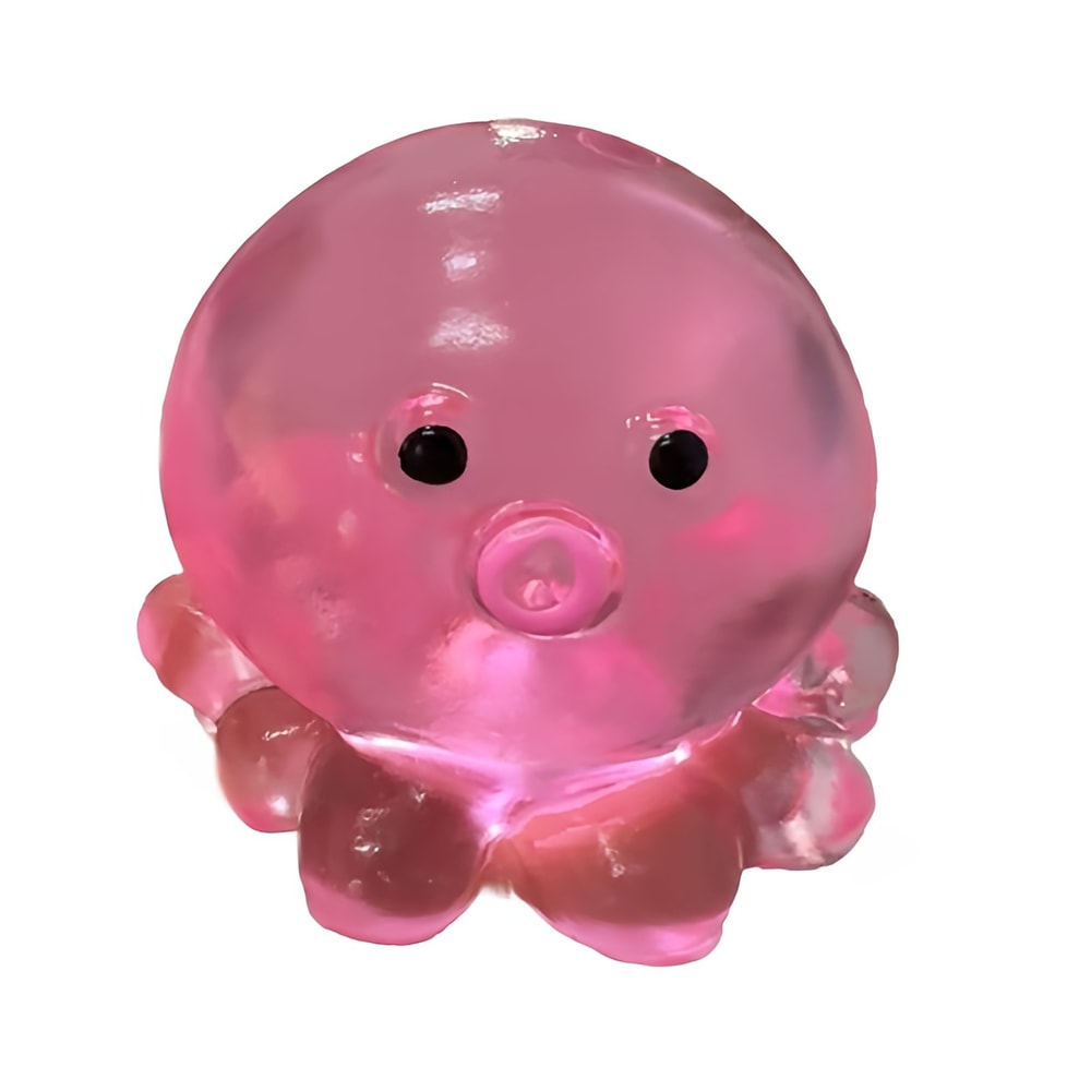 Crystal Clear Octopus Stress Relief Fidget Toy Soft Slow Rebound Sensory Squeeze 4
