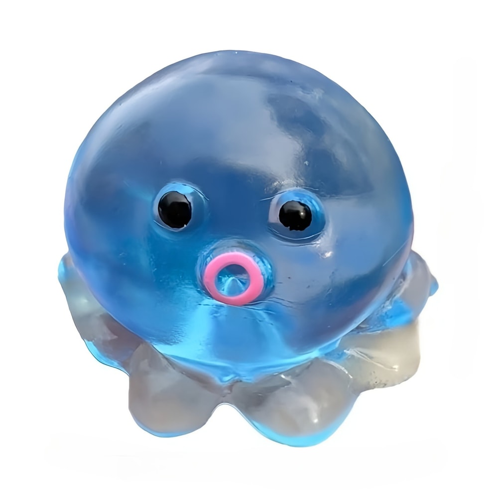 Crystal Clear Octopus Stress Relief Fidget Toy Soft Slow Rebound Sensory Squeeze 5