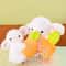 Cute Bunny Plush Toy With Carrot Fluffy Rabbit Sleeping Doll For Kids Room Decor Gift 3