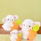 Cute Bunny Plush Toy With Carrot Fluffy Rabbit Sleeping Doll For Kids Room Decor Gift 4