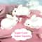 Squishy Cute Bunny Squeeze Toy Soft White Rabbit Fidget Stress Relief Toy For Kids Adults 3
