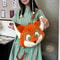 Cute Fox Plush Backpack Bunny Fashion Plushie Knapsack Animal Sling Bag For Kids Versatile Gift For 2