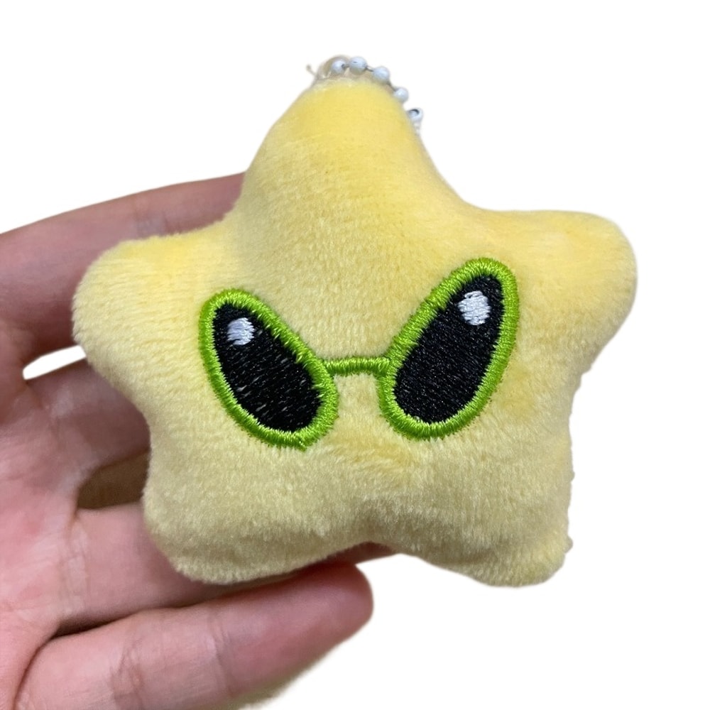 Cute Green Alien Plush Keychain Soft Yellow Alien Toy Pendant For Schoolbags Kids And Adults Perfec 1