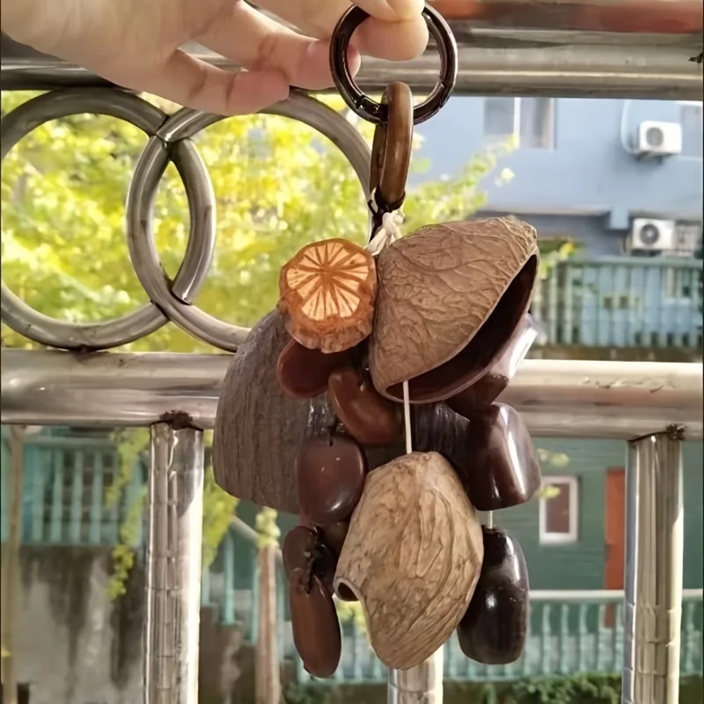 Creative Handcrafted Wind Chimes Pendant AncientStyle Fruit Shells Craft Decor For Children And Hom 3