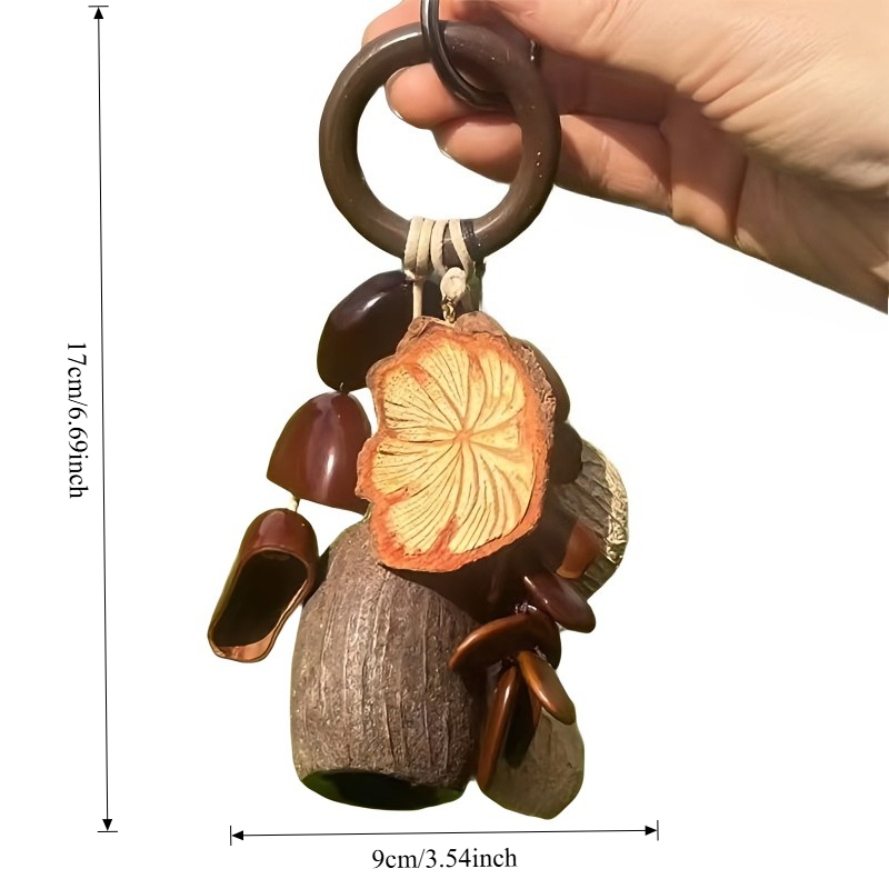 Creative Handcrafted Wind Chimes Pendant AncientStyle Fruit Shells Craft Decor For Children And Hom 5