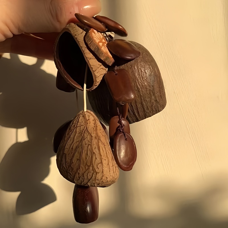 Creative Handcrafted Wind Chimes Pendant AncientStyle Fruit Shells Craft Decor For Children And Hom 4