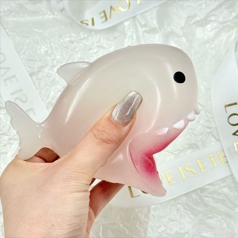 ColorChanging Shark Stress Relief Squeeze Toy Fun Squishy Fidget For Anxiety Relief 0