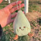 Fluffy Pear Plush Keychain Soft Stuffed Cartoon Fruit Doll Backpack Charm For Kids Adults 2