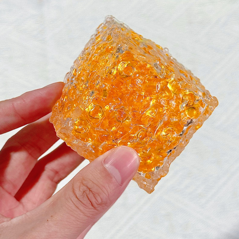 Colorful Flow-Patterned Squares Stress Reliever Fidget Toy Soft and Grainy Anxiety Relief Toy for Kids and Adults