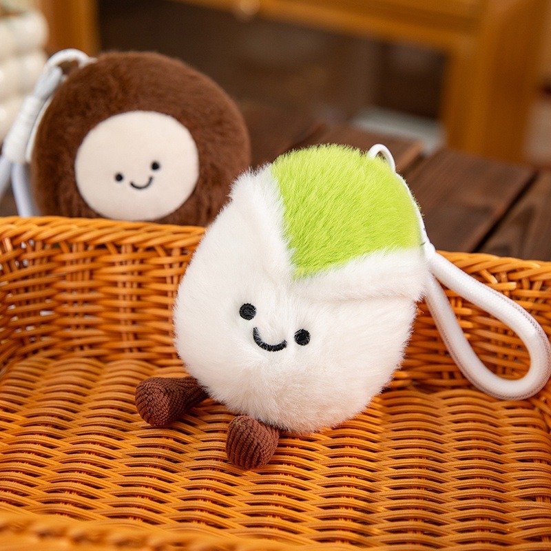 Fun Pistachio Plush Doll Keychains Fruit Plushie Pendant for Backpack, Christmas Decorations & Gifts