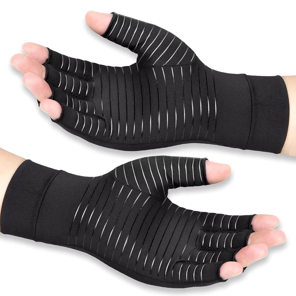 Copper Compression Arthritis Hand Support Gloves For Pain Relief And Mobility 0