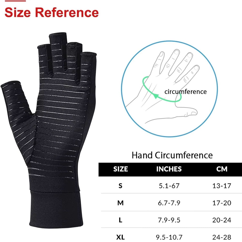 Copper Compression Arthritis Hand Support Gloves For Pain Relief And Mobility 5
