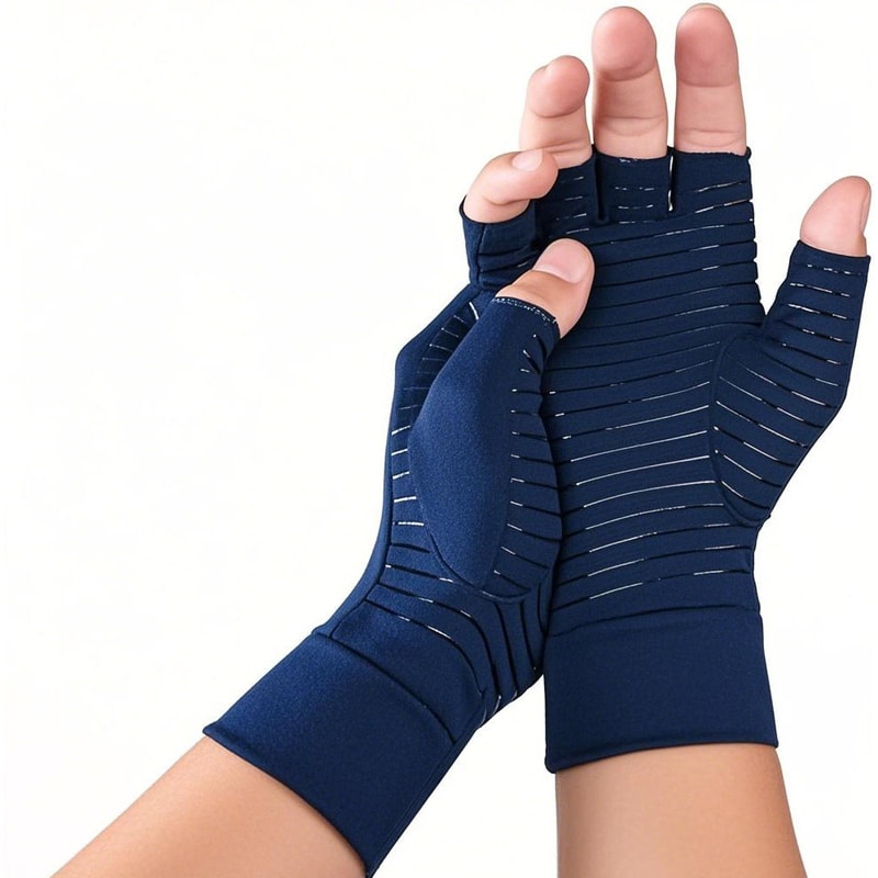 Copper Compression Arthritis Hand Support Gloves For Pain Relief And Mobility 8