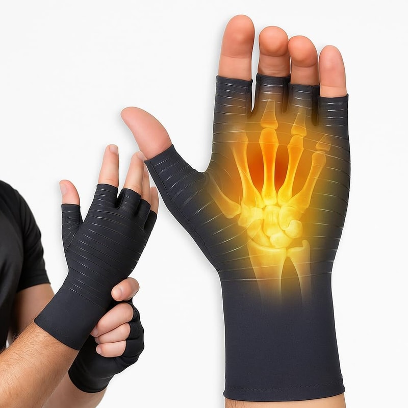 Copper Arthritis Gloves For Hand Pain Relief Compression Gloves For Rheumatoid Arthritis Carpal Tun 0