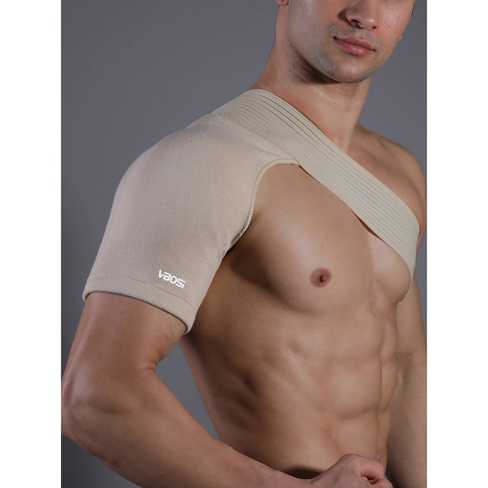 Breathable Elastic Shoulder Support Brace Upper Back Pain Relief 1