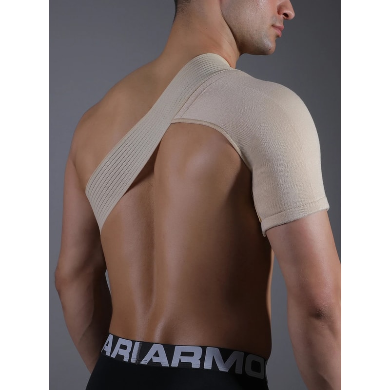 Breathable Elastic Shoulder Support Brace Upper Back Pain Relief 3